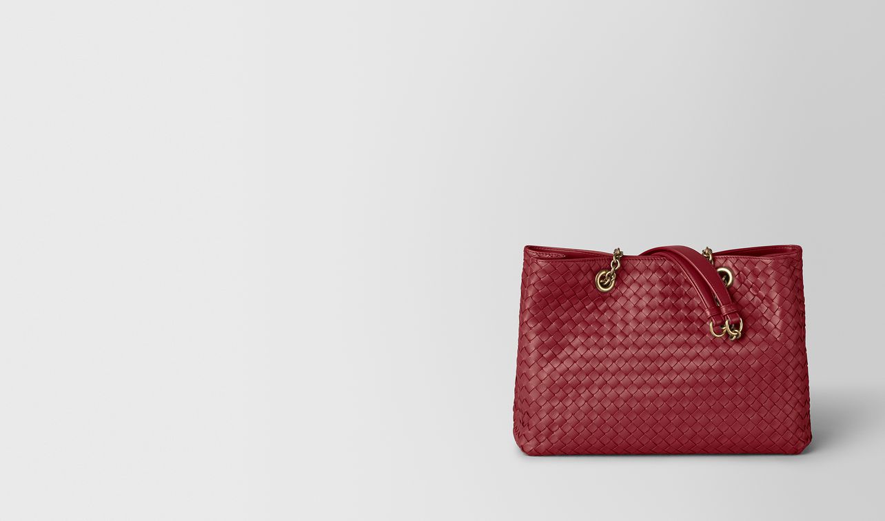 small tote in intrecciato nappa landing