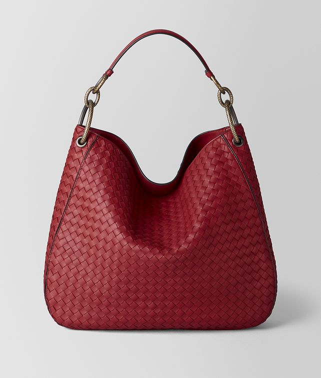 BOTTEGA VENETA MEDIUM LOOP BAG IN INTRECCIATO NAPPA Shoulder Bag Woman fp