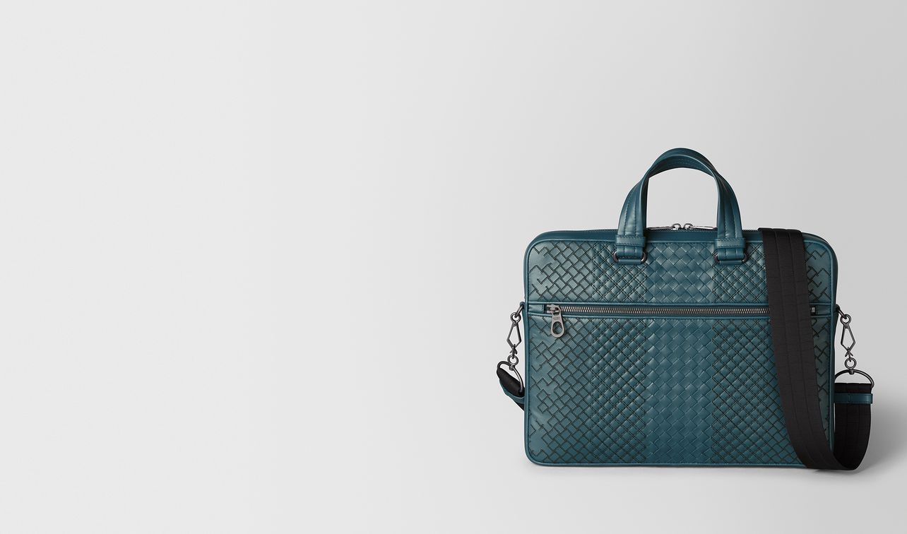 briefcase in intrecciato aurelio landing