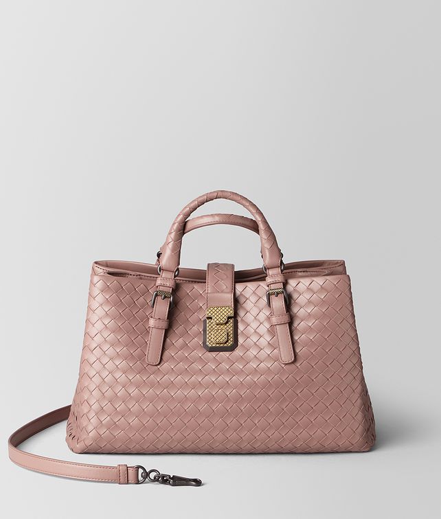 BOTTEGA VENETA SMALL ROMA BAG IN INTRECCIATO CALF Top Handle Bag Woman fp