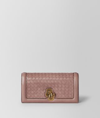 KNOT CLUTCH IN INTRECCIATO NAPPA 