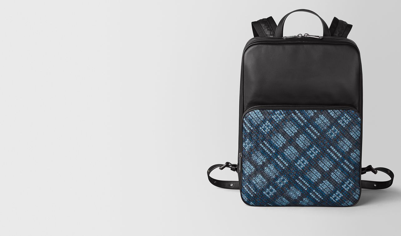 medium double brick backpack in tartan dots landing