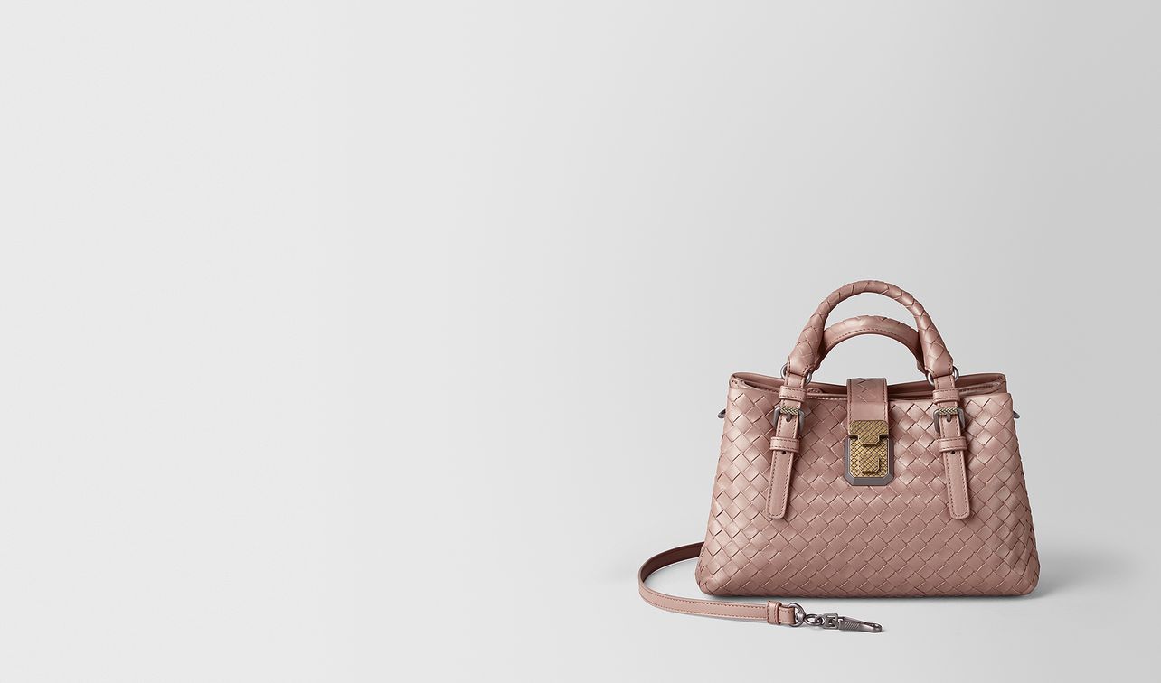 mini roma bag in intrecciato calf landing