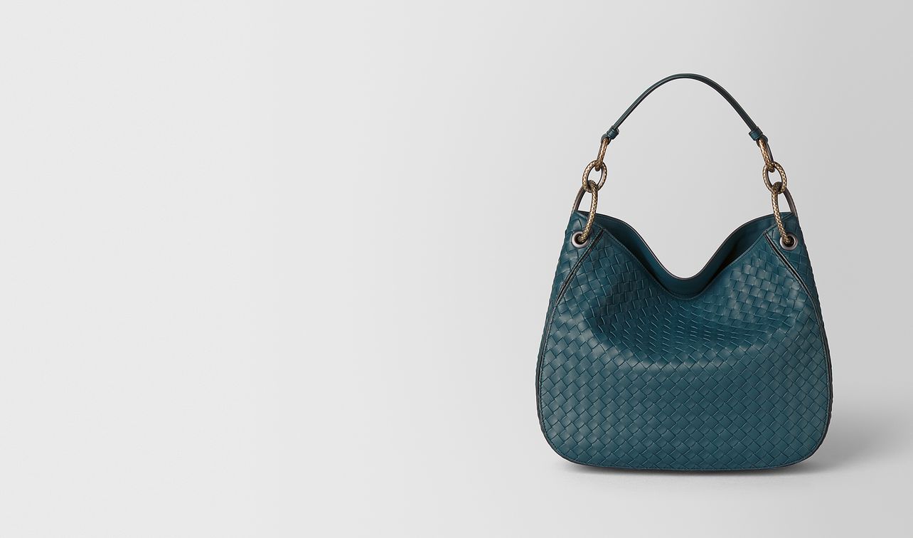 borsa loop piccola in intrecciato nappa landing