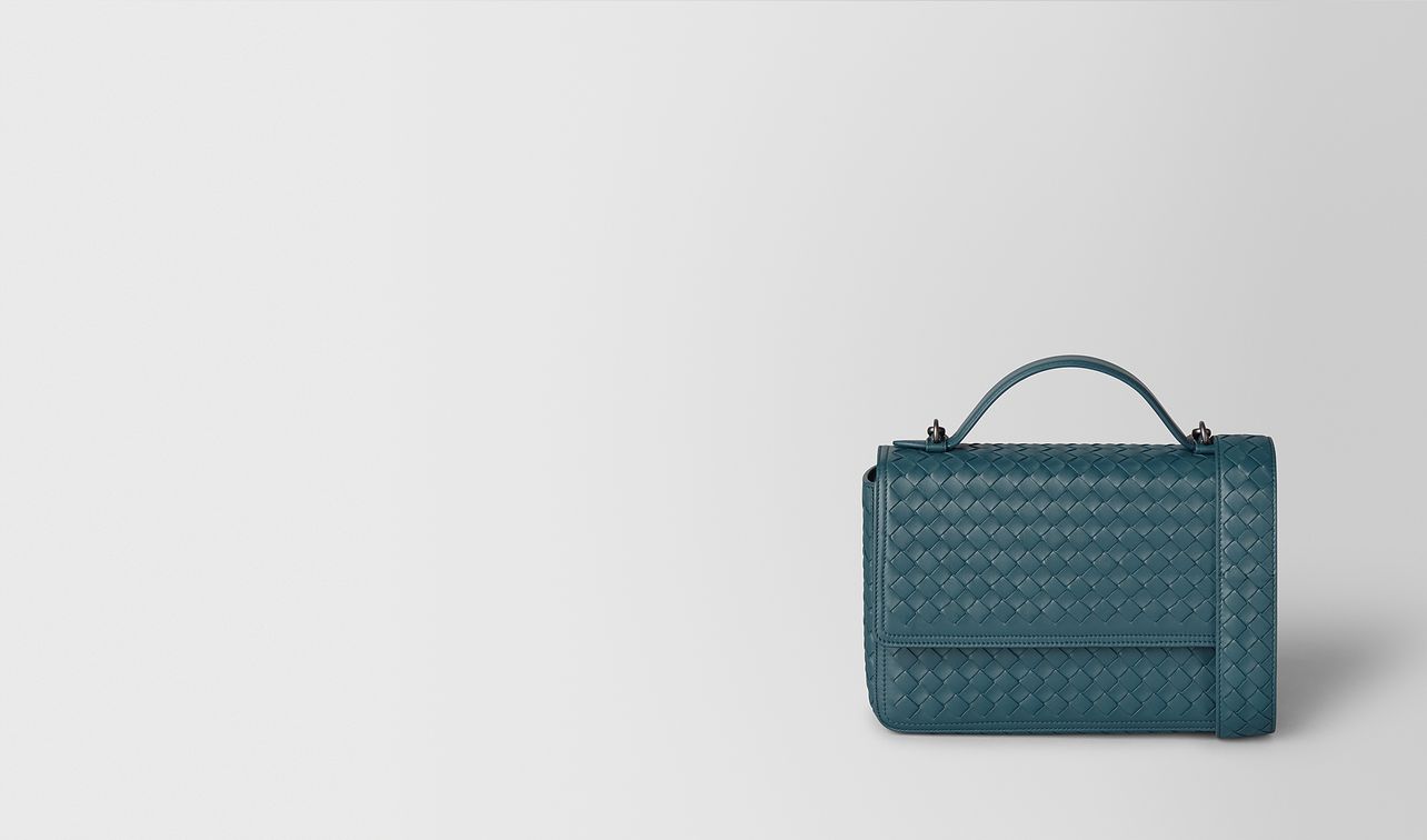 borsa alumna in intrecciato nappa landing