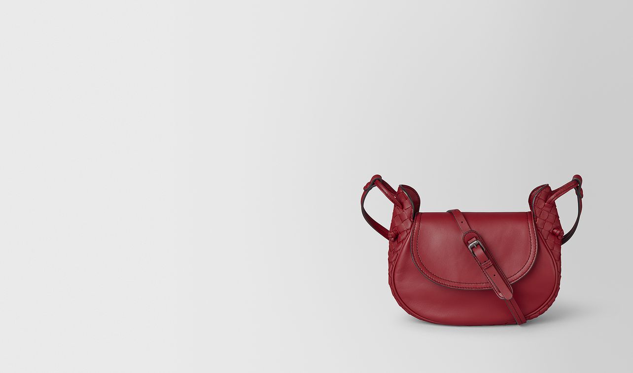 small cross-body bag in intrecciato nappa landing