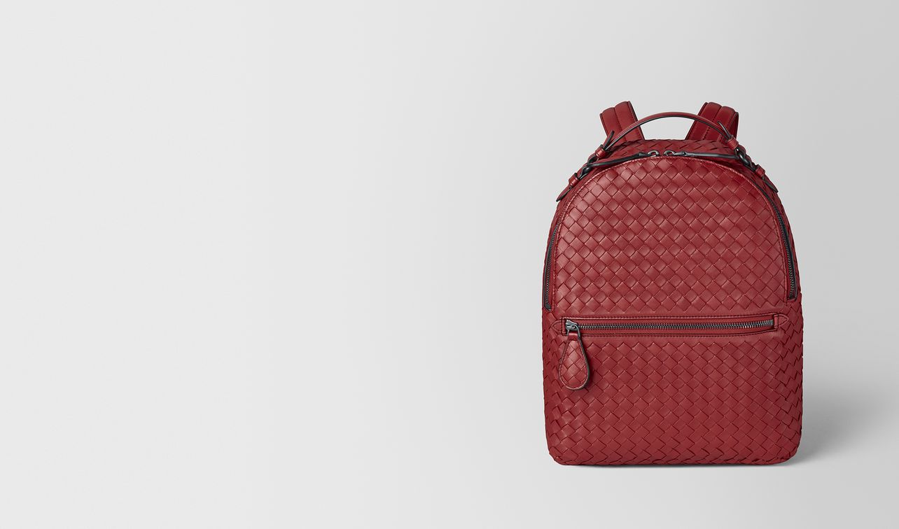 backpack in intrecciato nappa landing