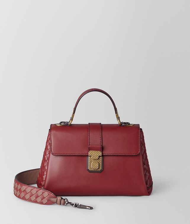 BOTTEGA VENETA SMALL PIAZZA BAG IN CALF Top Handle Bag Woman fp
