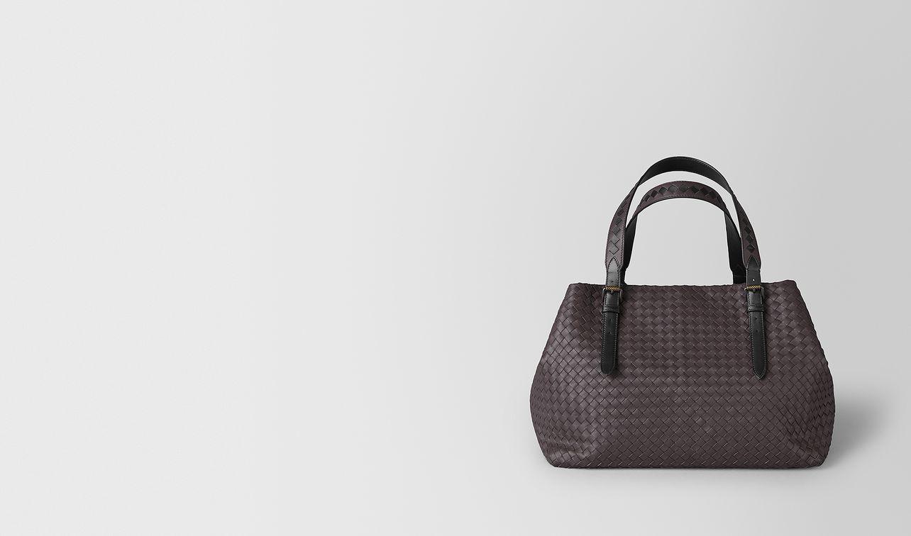 large cesta bag in intrecciato nappa landing