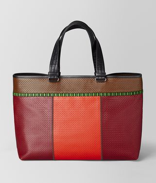 TOTE IN MICRO-INTRECCIATO EMBOSSED 