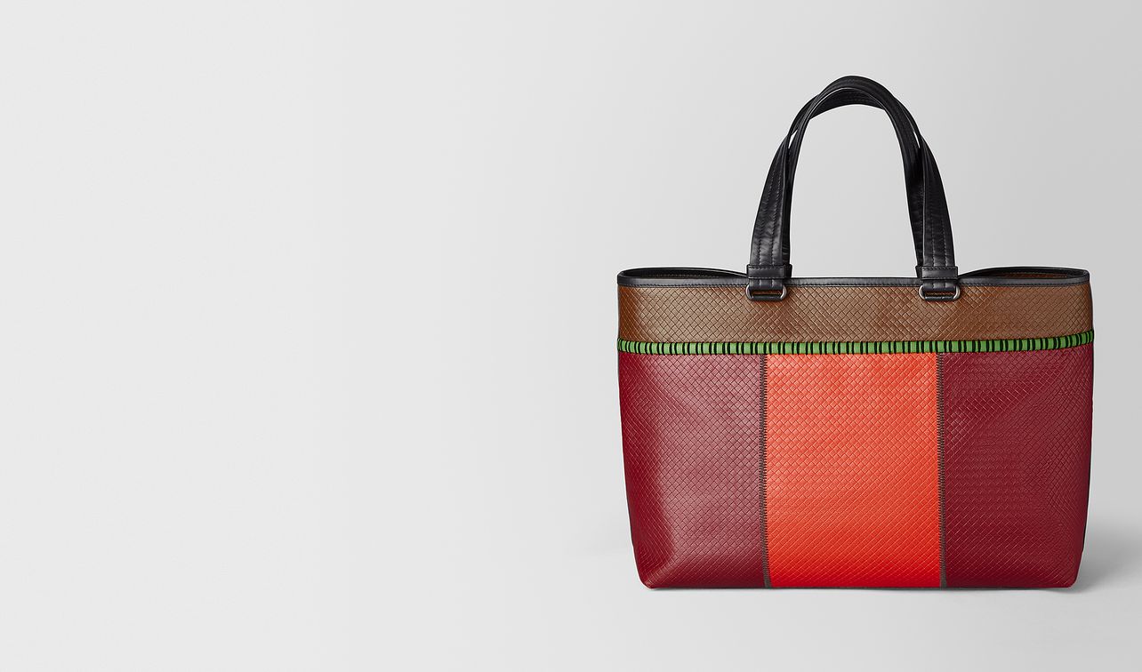 tote in micro intrecciato embossed landing