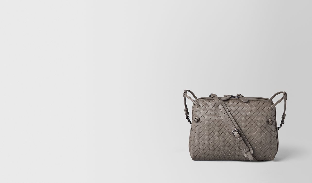 borsa cross-body piccola in intrecciato nappa landing