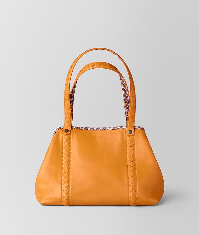 BOTTEGA VENETA SMALL TOTE IN NAPPA AND NYLON Tote Bag Woman fp