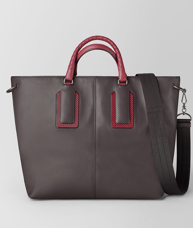 BOTTEGA VENETA 18 TOTE IN FRENCH CALF LEATHER AND ENAMEL Tote Bag Woman fp