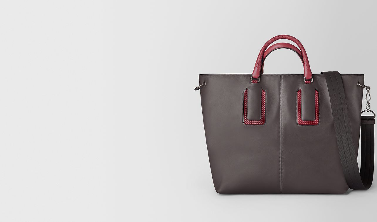 18 tote in french calf leather and enamel landing