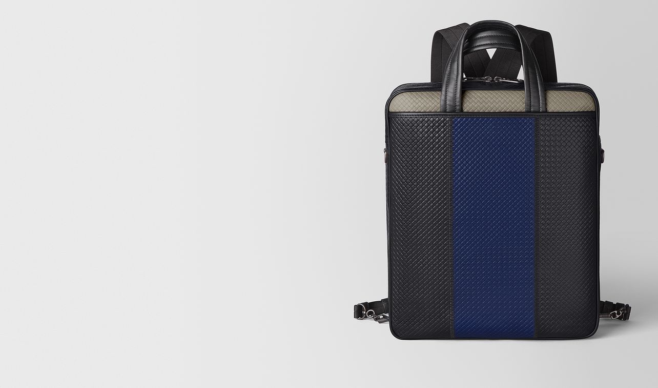backpack in micro-intrecciato embossed landing