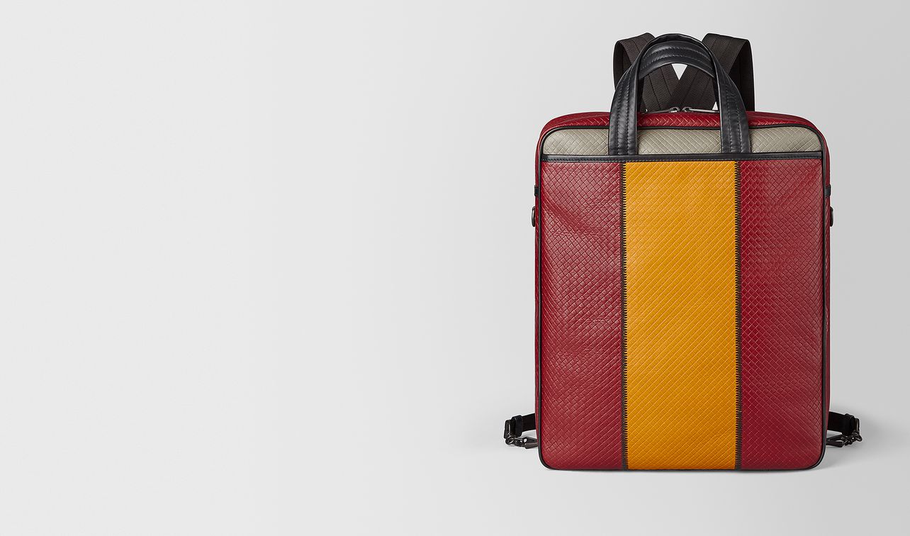 backpack in micro-intrecciato embossed landing