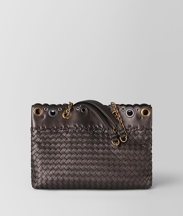 BOTTEGA VENETA SMALL TOTE IN INTRECCIATO LACE Tote Bag Woman fp