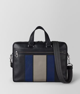 BRIEFCASE IN MICRO-INTRECCIATO EMBOSSED 