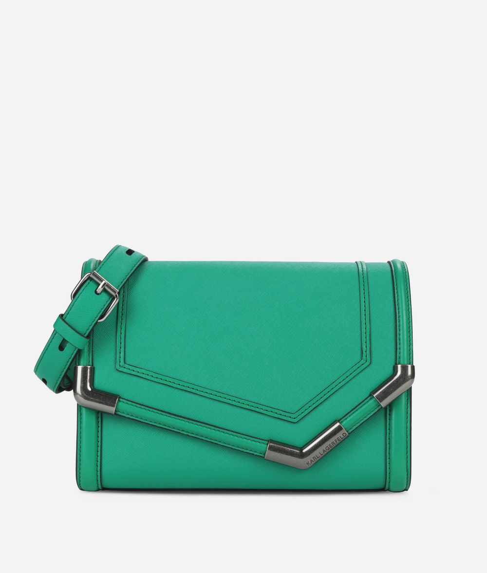 KARL LAGERFELD K/Rocky Saffiano Shoulder Bag Handbag Woman f
