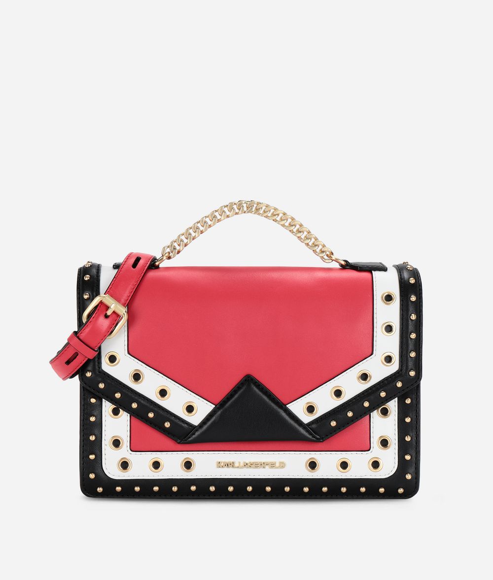 KARL LAGERFELD K/Klassik Special Eyelets Shoulder Bag Handbag Woman f