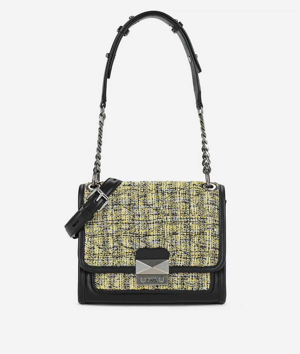 KARL LAGERFELD K/Kuilted Tweed Handbag Handbag Woman f