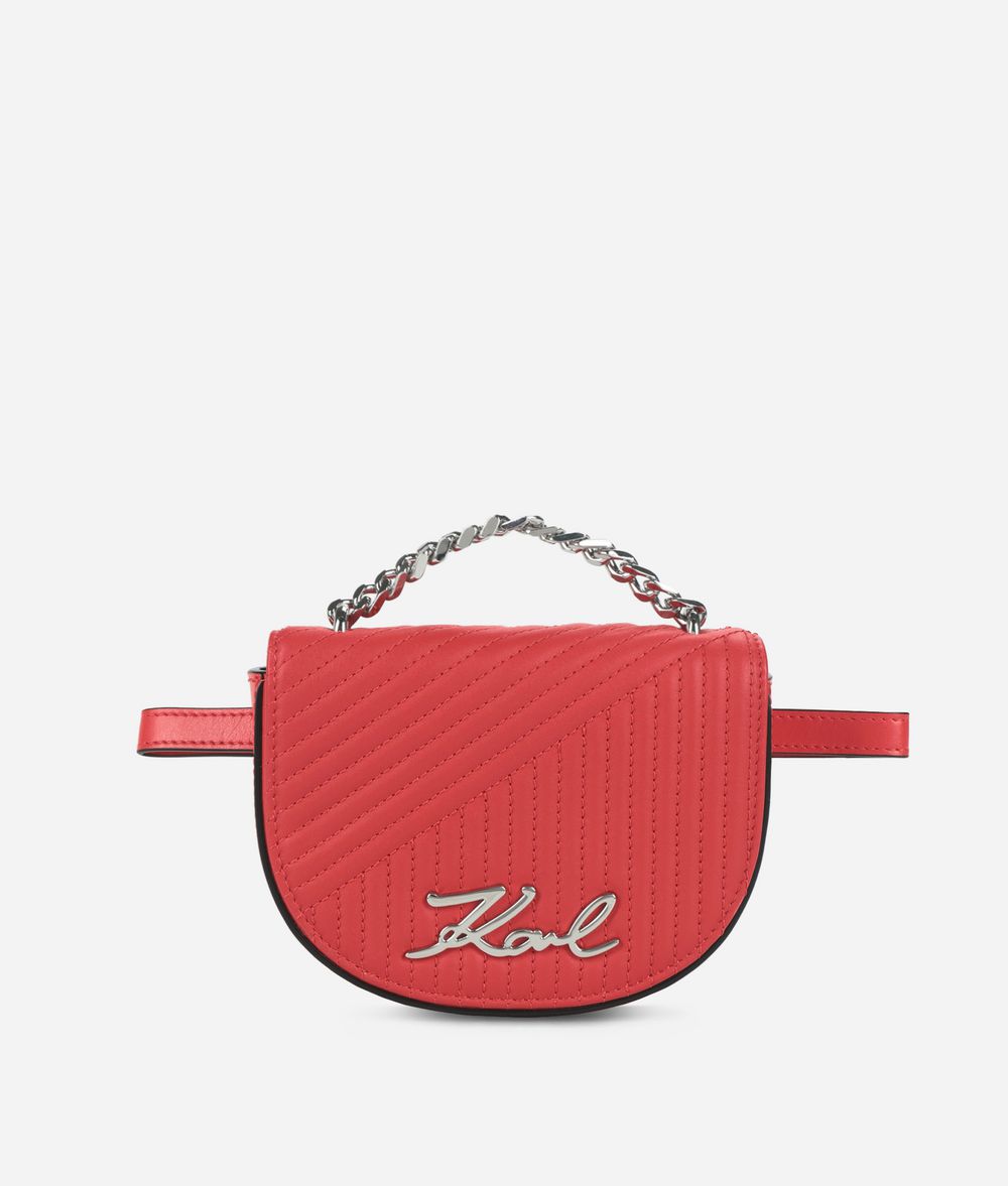 KARL LAGERFELD K/Signature Quilted Belt Bag Fanny pack Woman f