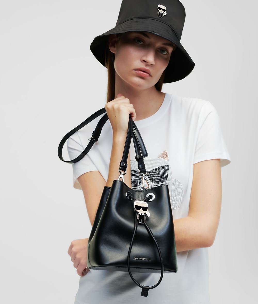 KARL LAGERFELD K/Ikonik sac seau Sac avec cordon de serrage Femme f
