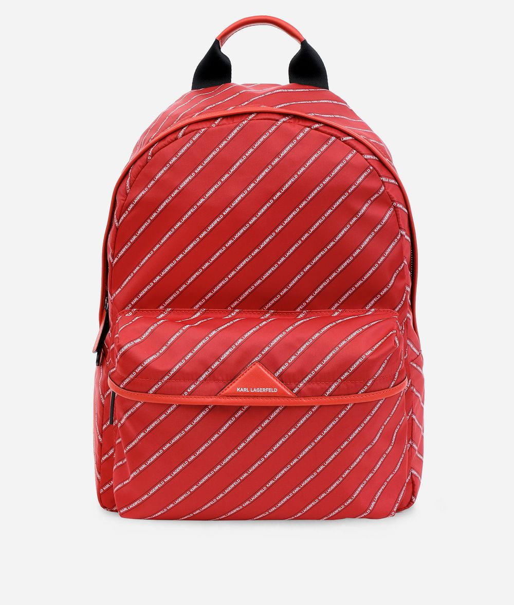 KARL LAGERFELD K/Stripe Logo Backpack Backpack Woman f