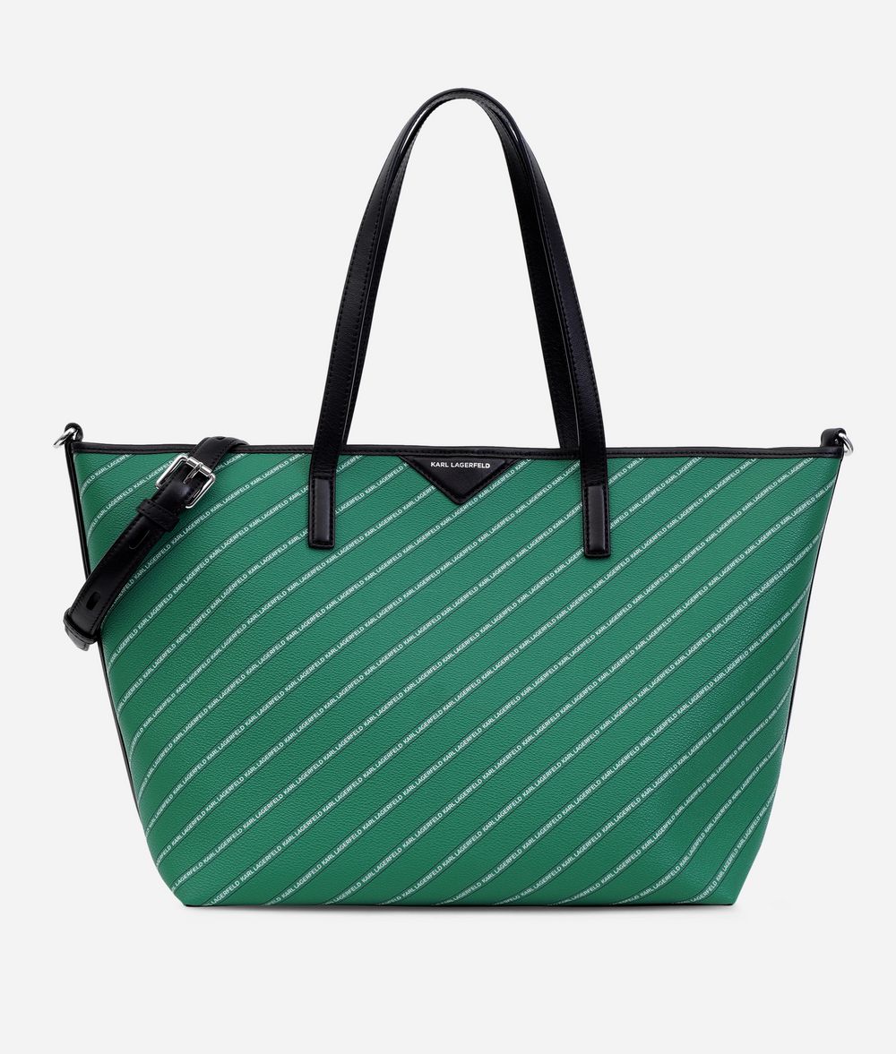 KARL LAGERFELD K/Stripe Logo Shopper Shopper Woman f