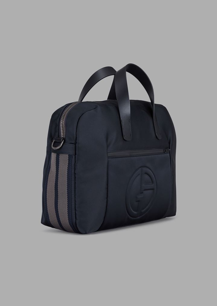 briefcase-bag-with-raised-logo-and-two-toned-band briefcase-bag-with-raised-logo-and-two-toned-band