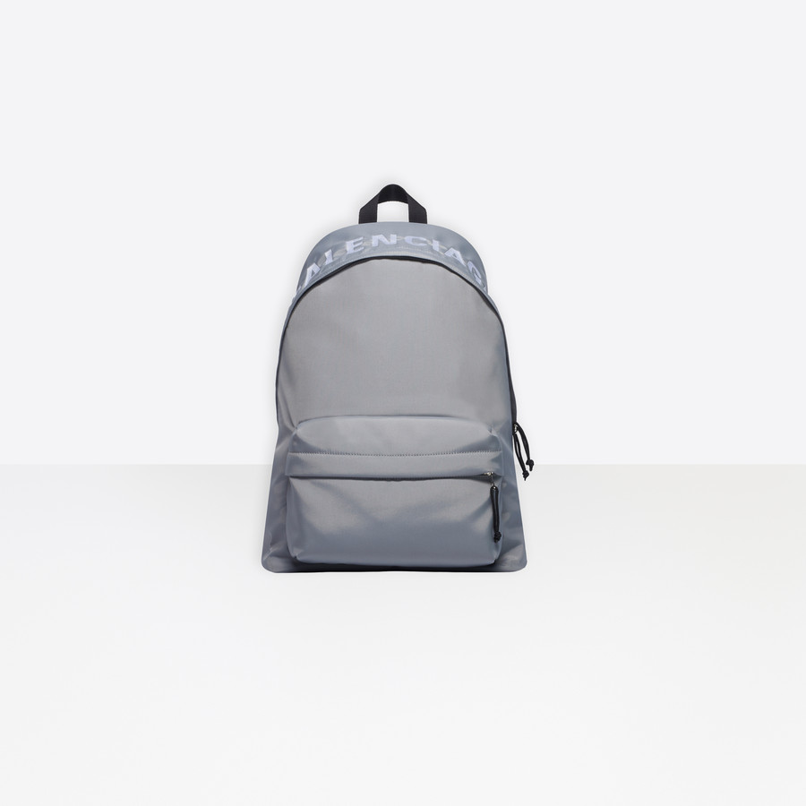 balenciaga backpack grey