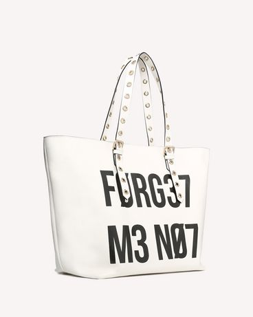 REDValentino BIKERED "ENCRYPTED LOVE NOTES" TOTE