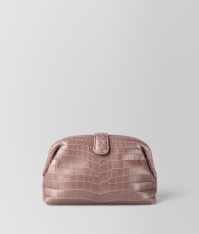 BOTTEGA VENETA THE LAUREN 1980 IN CROCODILE Clutch Woman fp