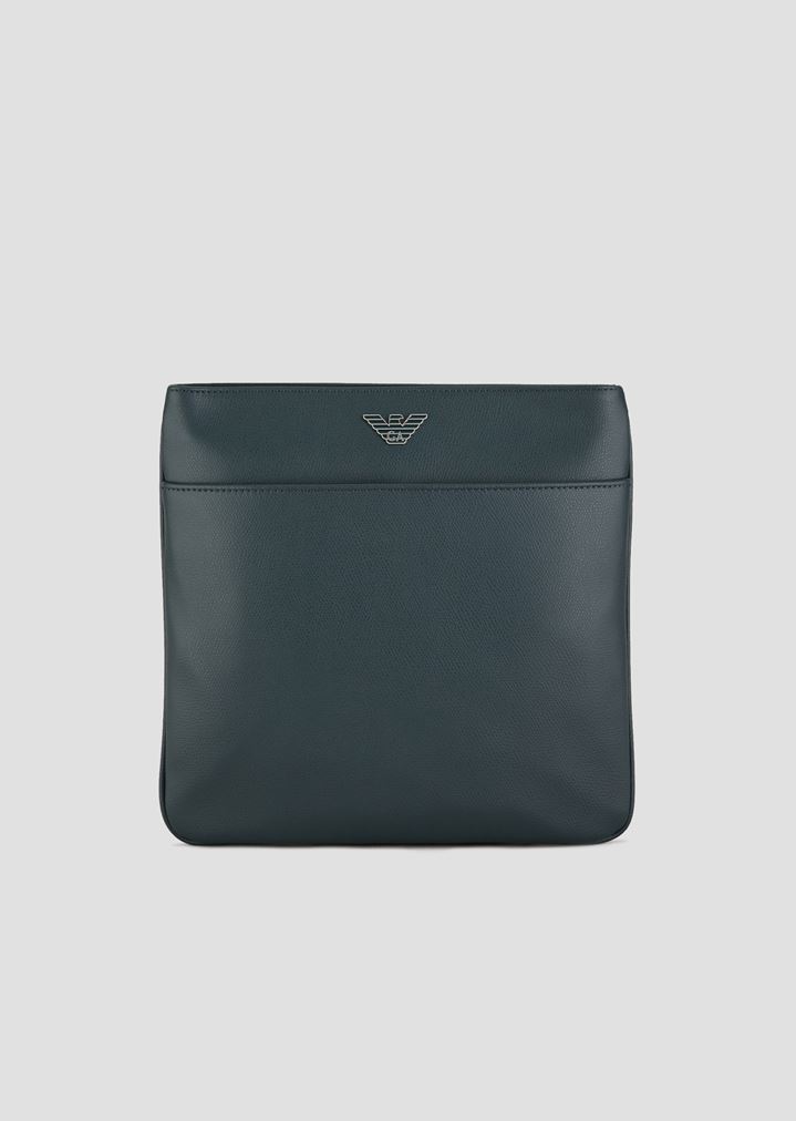 Umhängetasche aus strukturiertem bedrucktem Leder Umhängetasche aus strukturiertem bedrucktem Leder