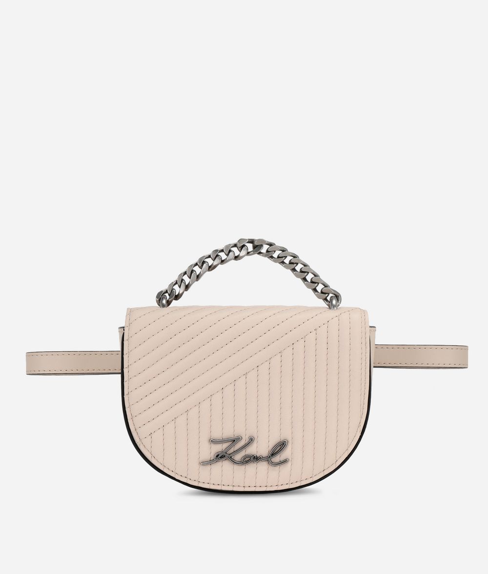 KARL LAGERFELD K/Signature Quilted Belt Bag Fanny pack Woman f