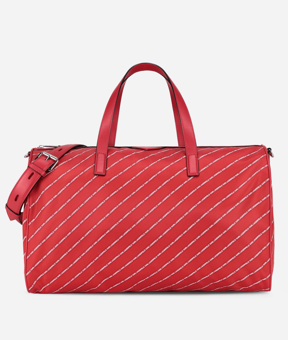 KARL LAGERFELD K/Stripe Logo Weekender Handbag Woman f