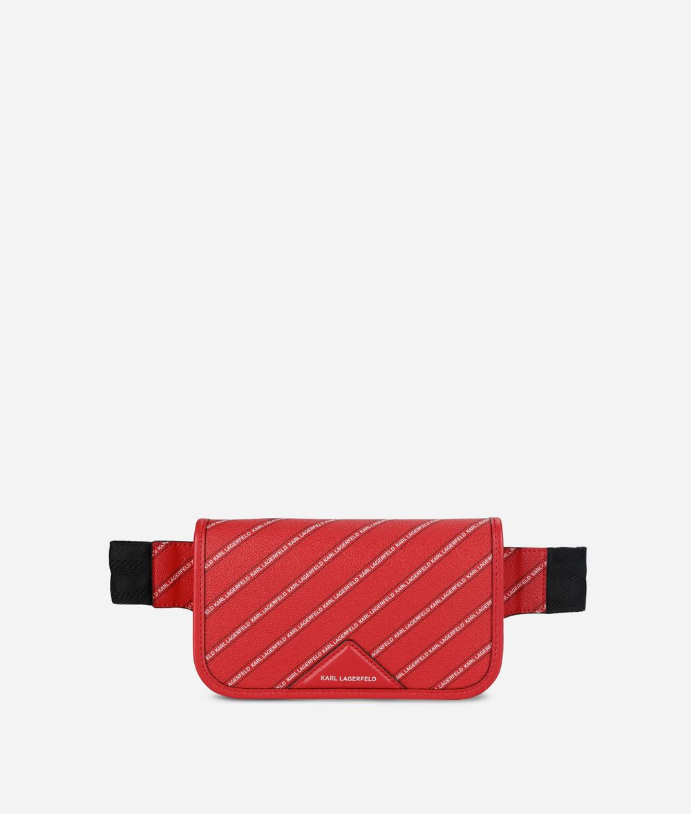 KARL LAGERFELD K/Stripe Logo Belt Bag Fanny pack Woman f