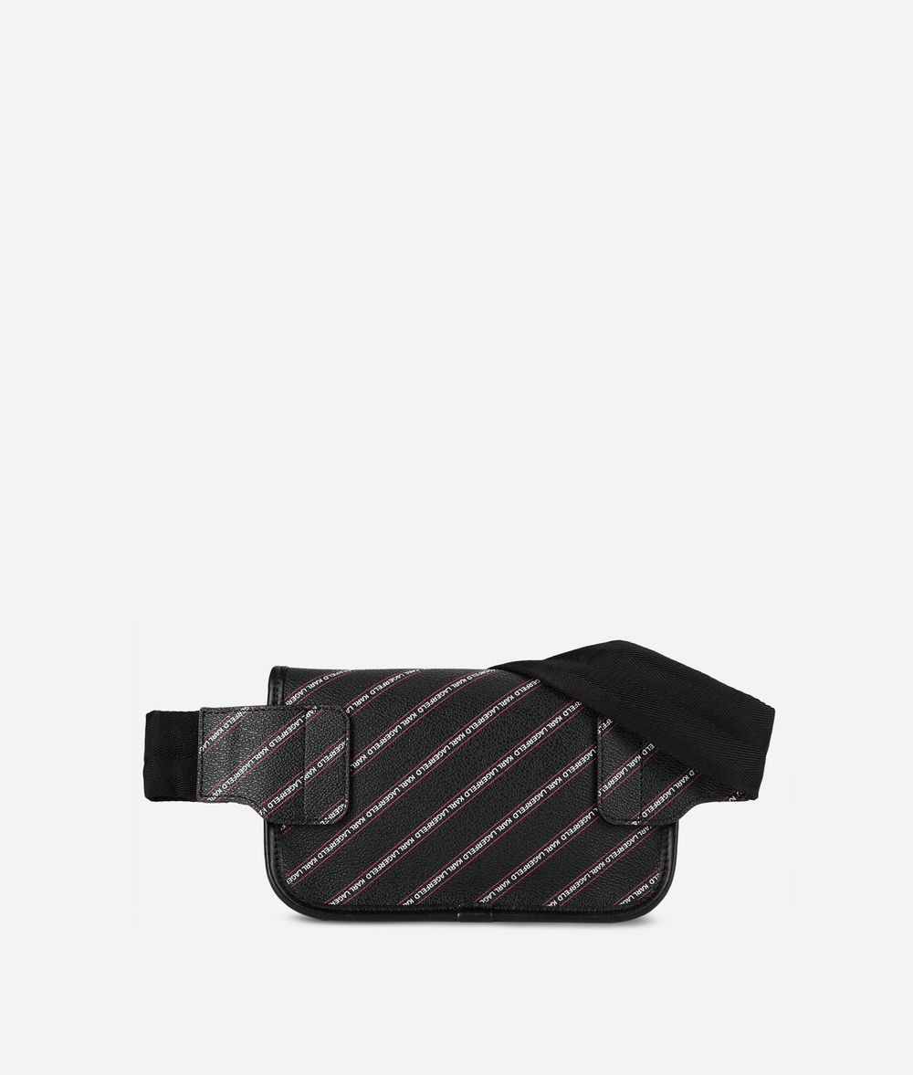 KARL LAGERFELD K/Stripe Logo Fanny Pack Fanny pack Woman d