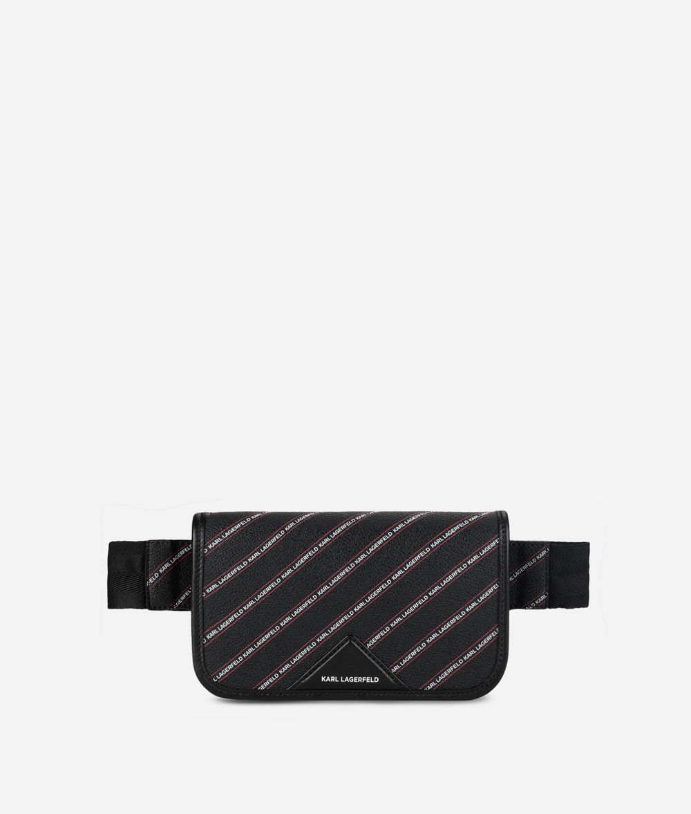 KARL LAGERFELD K/Stripe Logo Fanny Pack Fanny pack Woman f