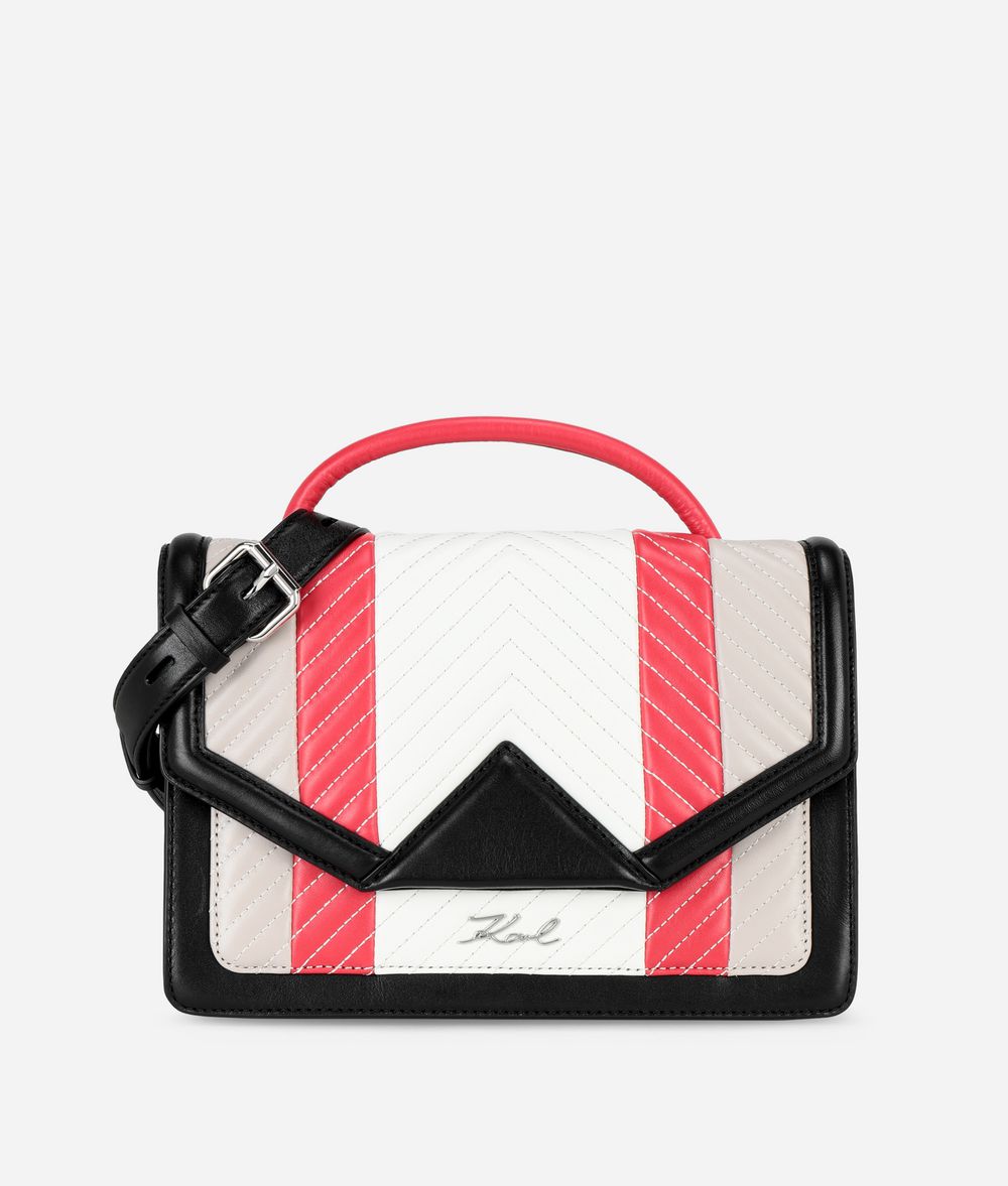 KARL LAGERFELD K/Klassik Quilted Colorblock Shoulder Bag Handbag Woman f