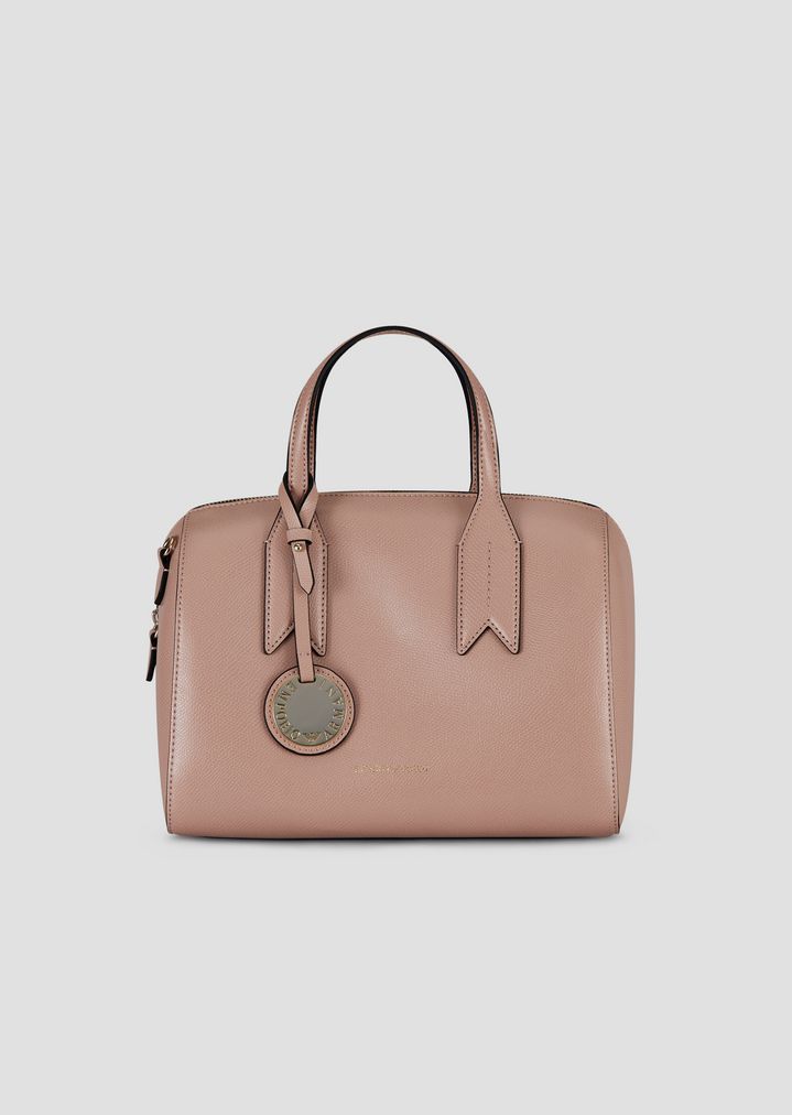 Boston Bag With Logo Charm
