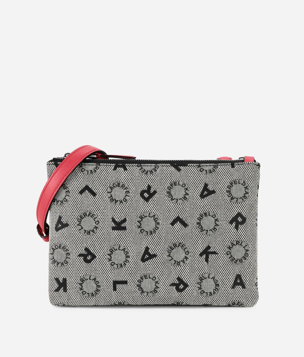 KARL LAGERFELD K/Jacquard Flat Crossbody Crossbody Bag Woman f