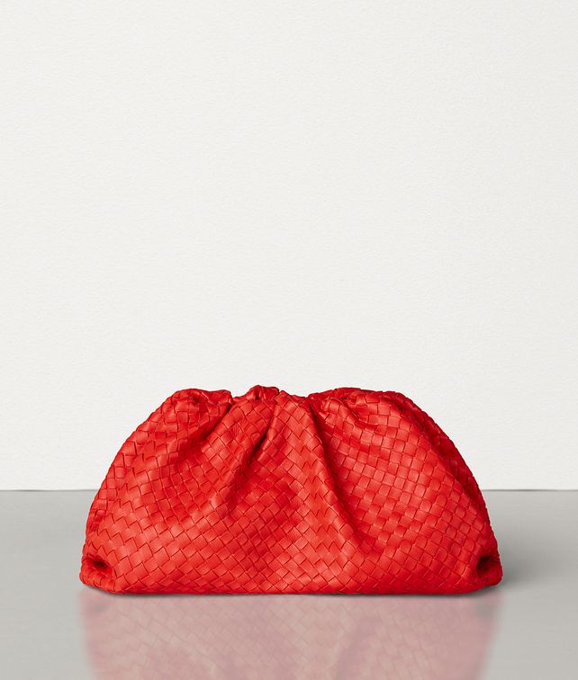 BOTTEGA VENETA THE POUCH IN VELVET CALF INTRECCIATO Clutch Woman fp