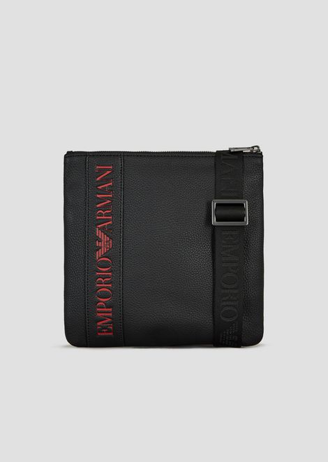 Piel Con Logotipo Bolso Sintética De Bandolera EwBnqxxAFp