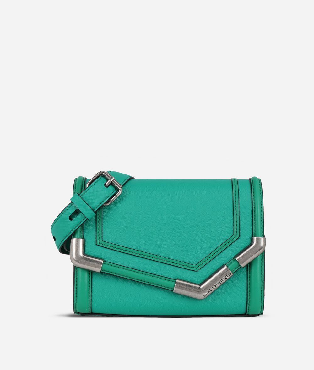 KARL LAGERFELD K/Rocky Saffiano Small Shoulder Bag Handbag Woman f