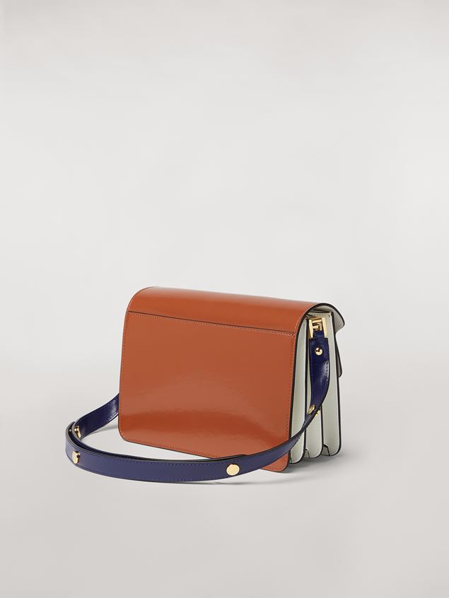Trunk Bag Marni TRUNK bag in three-tone shiny calfskin Woman