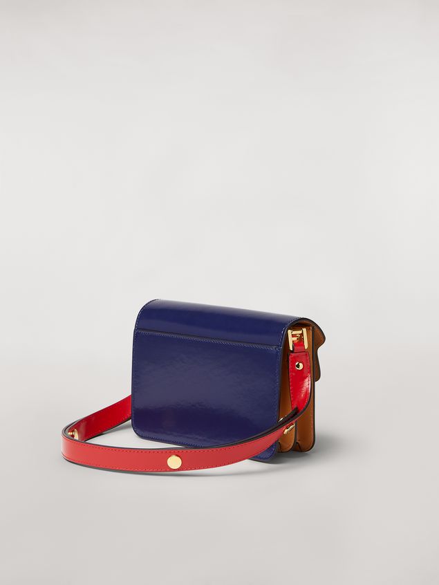 Trunk Bag Marni TRUNK mini bag in three-tone shiny calfskin Woman