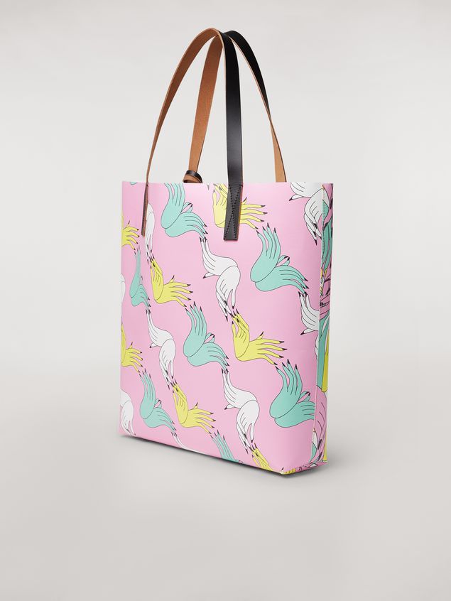 Shopping Marni Tasche SHOPPING aus PVC mit Druck des Künstlers Bruno Bozzetto Damen