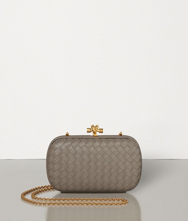 BOTTEGA VENETA CHAIN KNOT IN INTRECCIATO NAPPA Clutch Woman fp